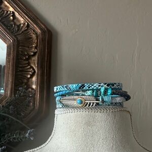 Turquoise bracelet with magnetic closure